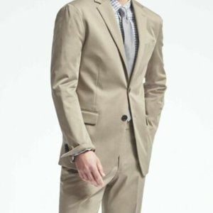 Banana Republic Men's Stretch Cotton Blend Suit